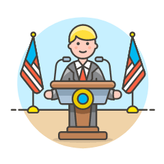 Spokeperson 1 Illustration from UX Colors Set