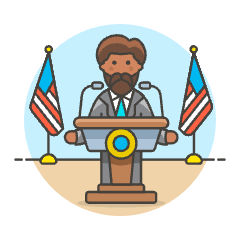 Spokeperson 3 Illustration from UX Colors Set