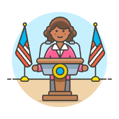 Spokeperson 4 Illustration from UX Colors Set