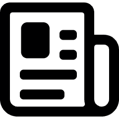 Newspaper Fold Icon from Ultimate Bold Set