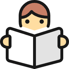 Newspaper Read Woman Icon from Ultimate Colors Set