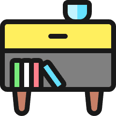 Night Stand Book Icon from Ultimate Colors Set