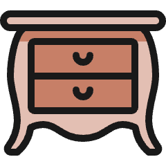 Night Stand Retro Icon from Ultimate Colors Set