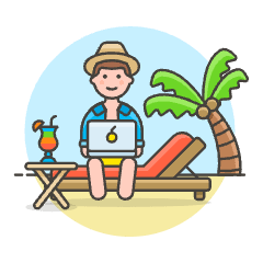 Nomad Freelance 1 1 Illustration from UX Colors Set