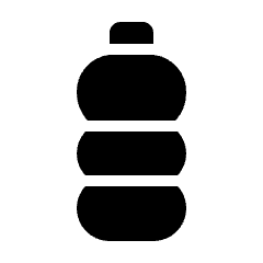 Non Alcohol Bottle Water Icon from Nova Solid Set