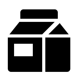 Non Alcohol Milk Box Icon from Nova Solid Set