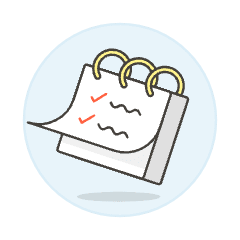 Note Checklist Illustration from UX Colors Set