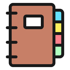 Notes Book Icon from Ultimate Colors Set