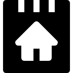 Notes Book Home Icon from Nova Solid Set