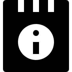 Notes Book Information Icon from Nova Solid Set