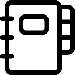 Notes Book Icon from Ultimate Regular Set