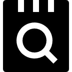 Notes Book Search Icon from Nova Solid Set