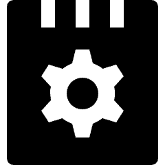 Notes Book Setting Icon from Nova Solid Set