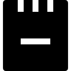 Notes Book Subtract Remove Icon from Nova Solid Set