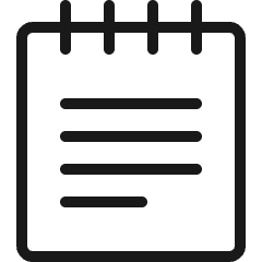 Notes Book Text Icon from Ultimate Colors Set