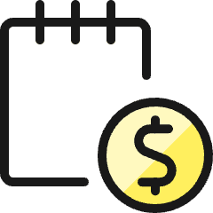 Notes Cash Icon from Ultimate Colors Set