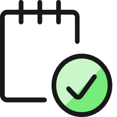 Notes Check Icon from Ultimate Colors Set