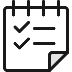 Notes Checklist Flip Icon from Ultimate Colors Set