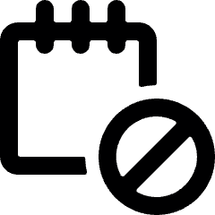 Notes Disable Icon from Ultimate Bold Set
