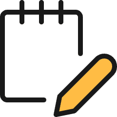 Notes Edit Icon from Ultimate Colors Set