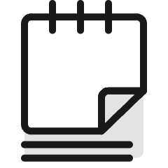Notes Flip 1 Icon from Ultimate Colors Set