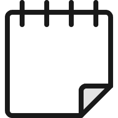 Notes Flip Icon from Ultimate Colors Set