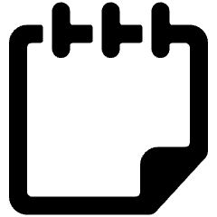 Notes Flip Icon from Ultimate Bold Set