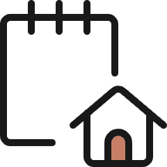 Notes Home Icon from Ultimate Colors Set