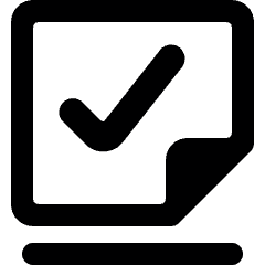 Notes List Icon from Ultimate Bold Set