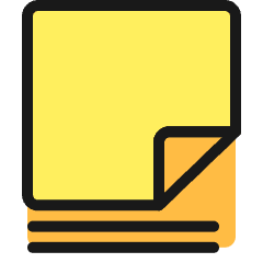 Notes List Icon from Ultimate Colors Set