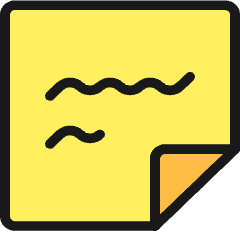 Notes Paper Text Icon from Ultimate Colors Set