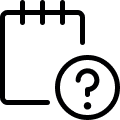 Notes Question Icon from Ultimate Light Set