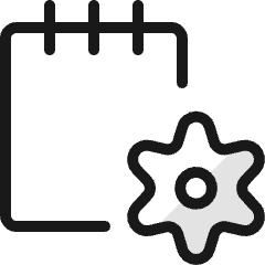Notes Settings Icon from Ultimate Colors Set