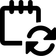 Notes Sync Icon from Ultimate Bold Set