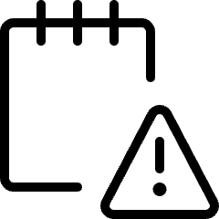 Notes Warning Icon from Ultimate Light Set