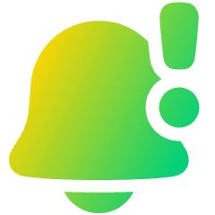 Notification Alarm 1 Icon from Plump Gradient Set