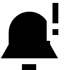 Notification Alarm 1 Icon from Sharp Solid Set