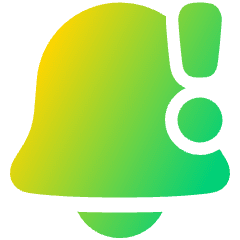 Notification Alarm 1 Icon from Plump Gradient Set