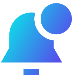 Notification Alarm 2 Icon from Sharp Gradient Set