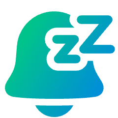 Notification Alarm Snooze Icon from Plump Gradient Set