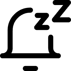 Notification Alarm Snooze Icon from Core Line Set