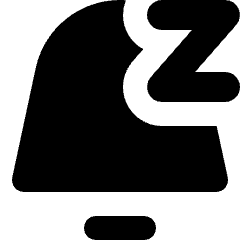 Notification Alarm Snooze Icon from Micro Solid Set