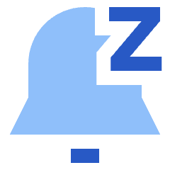 Notification Alarm Snooze Icon from Sharp Flat Set