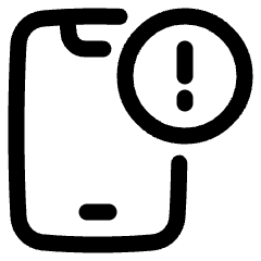 Notification Alert Icon from Plump Line Set