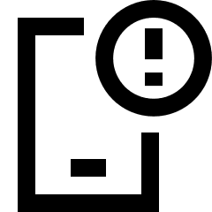 Notification Alert Icon from Sharp Line Set