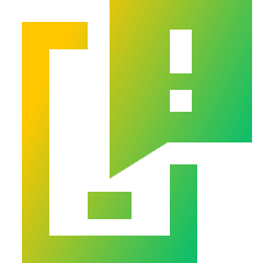 Notification Message Alert Icon from Sharp Gradient Set