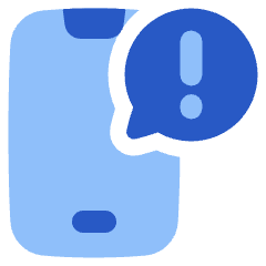 Notification Message Alert Icon from Plump Flat Set