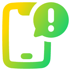 Notification Message Alert Icon from Plump Gradient Set