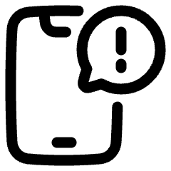 Notification Message Alert Icon from Plump Line Set