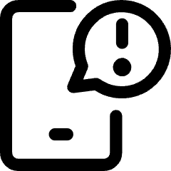 Notification Message Alert Icon from Core Line Set